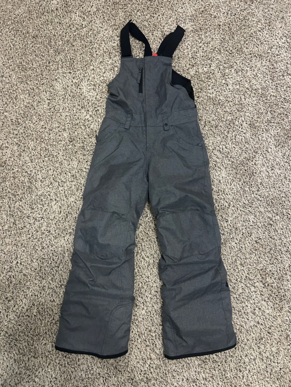 Kids Gray 686 Insulated Snow Bib Overalls